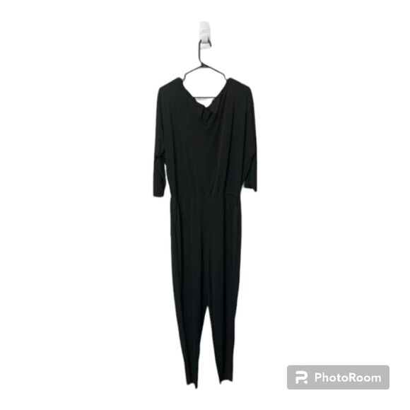 Lauren Ralph Lauren Keyhole Belted Jumpsuit In Black Womens Size Small - Picture 4 of 11
